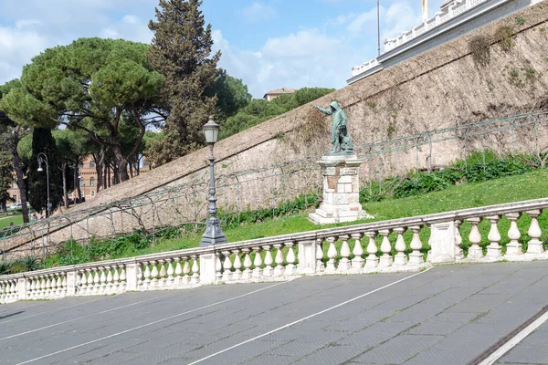 Roma Itália Marte 2023 Esta Subida Capitólio Cordonata Capitolina Monumento — Fotografia de Stock