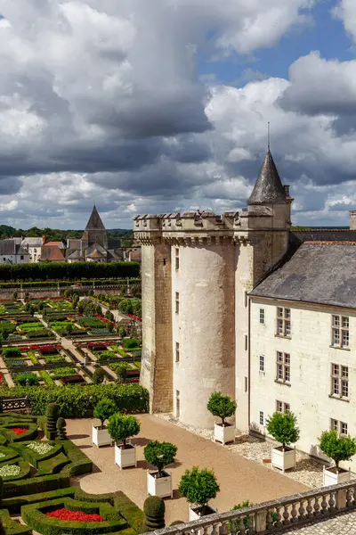 Villandry France September 2019 Castle Villandry Surrounded Terraced Gardens Loire — ストック写真