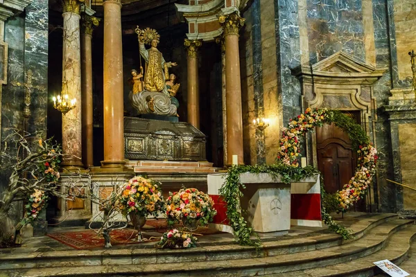 Гирона Испания Мая 2017 Года Алтарь Часовни Святого Нарцисса Базилике — стоковое фото