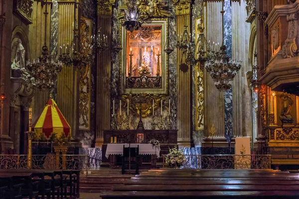 Barcelona España Mayo 2017 Este Altar Mayor Basílica Merce — Foto de Stock