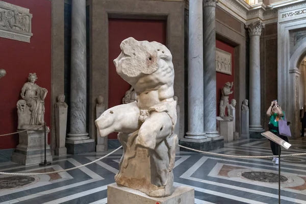 Rzym Watykan Marth 2023 Jest Arcydzieło Rzeźby Belwederu Zbiorach Starożytnych — Zdjęcie stockowe
