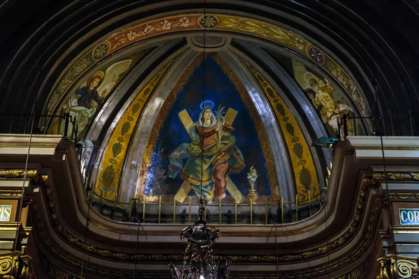 Barcelona Spain Mayıs 2017 Resim Merce Bazilikası Nın Yarı Kubbesinin — Stok fotoğraf