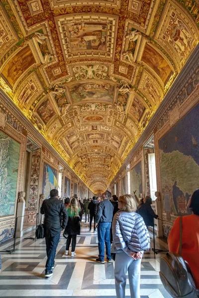 Rome Vati Kan Marth 2023 Bunlar Vatikan Müzelerindeki Harita Galerisi — Stok fotoğraf