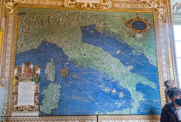Roma Vaticano Marth 2023 Este Dos Mapas Relevo Galeria Mapas Imagem De Stock