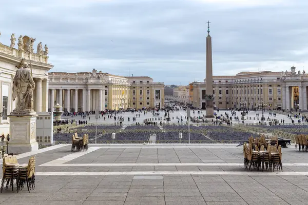 Rome Vati Kan Marth 2023 Peter Meydanı Nın Manzarası Aziz — Stok fotoğraf