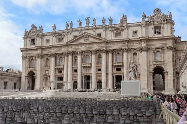 Roma Vaticano Marth 2023 Esta Uma Vista Fachada Edifício Basílica — Fotografia de Stock