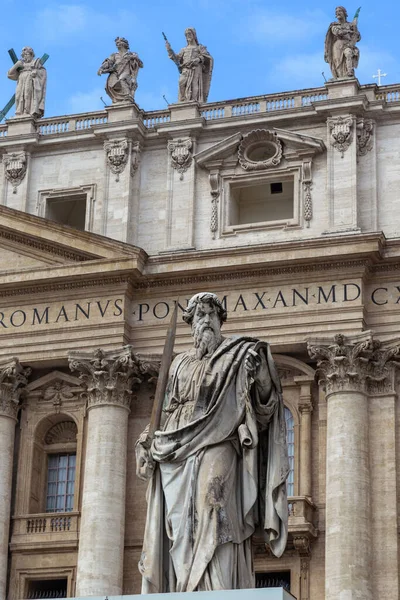 Rome Vati Kan Marth 2023 Aziz Peter Bazilikasının Önündeki Aziz — Stok fotoğraf