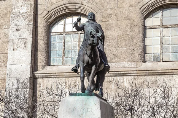 Budapest Ungarn März 2023 Dies Ist Ein Reiterdenkmal Für Janos — Stockfoto