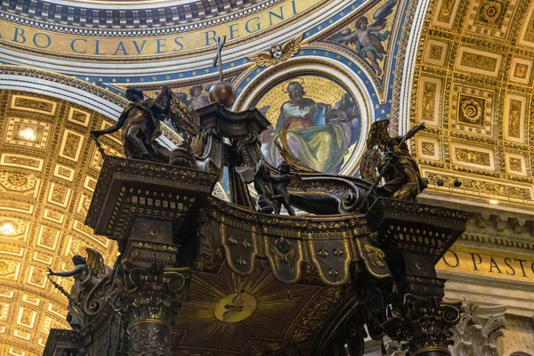 Rome Vatican Marth 2023 Вершина Канонію Над Гробницею Апостола Петра — стокове фото