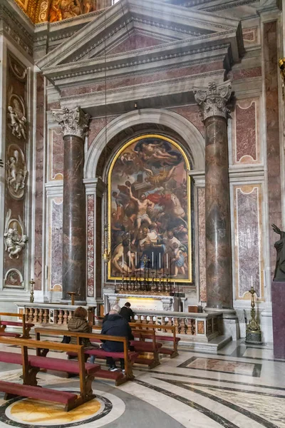 Рим Ватикан Марта 2023 Часовня Святого Себастьяна Базилике Святого Петра — стоковое фото