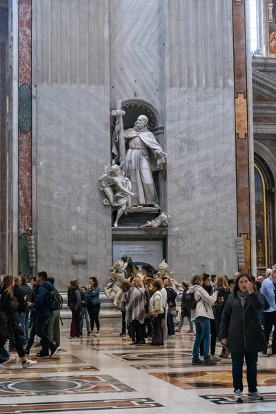 Roma Vaticano Marth 2023 Estes São Visitantes Basílica São Pedro — Fotografia de Stock