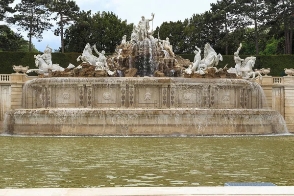 Vienna Austria May 2019 Central Part Neptune Fountain Schonbrunn Park — Stock Photo, Image