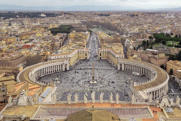 Roma Vaticano Marte 2023 Esta Uma Vista Praça São Pedro — Fotografia de Stock