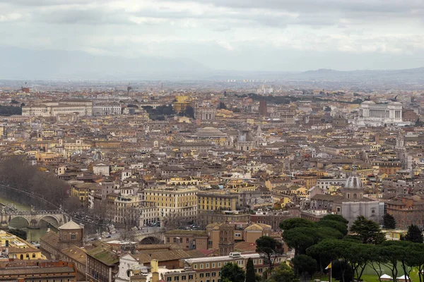 Roma Talya Marth 2023 Aziz Peter Bazilikası Nın Kubbesinden Şehrin — Stok fotoğraf