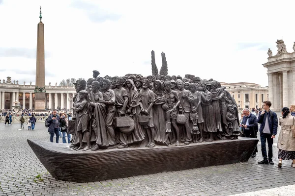Rome Vati Kan Marth 2023 Timothy Schmaltz Bilinmeyen Meleklerin Anıtı — Stok fotoğraf