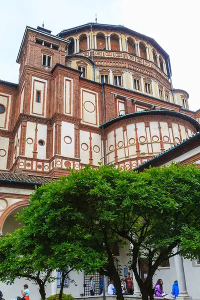 밀라노 이탈리아 2018년 19일 이것은 수도원의 클로스터에서 마리아 그라나 교회의 — 스톡 사진