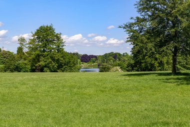 OXFORDSHIRE, GREAT BRITAIN - 21 Mayıs 2014: Bu güzel bir bahar gününde Güney Doğu İngiltere 'nin manzarası.