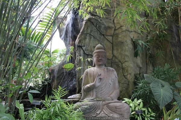 stock image Asian Statue In An Oriental Garden. 