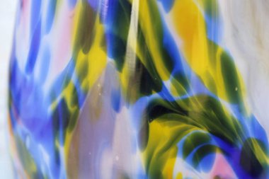 Farklı Şekil ve Çizgilere sahip Çoklu Renkli Soyut Arkaplan. 