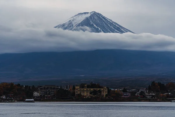Góra Fuji Góra Zachmurzonym Tle Natury — Zdjęcie stockowe
