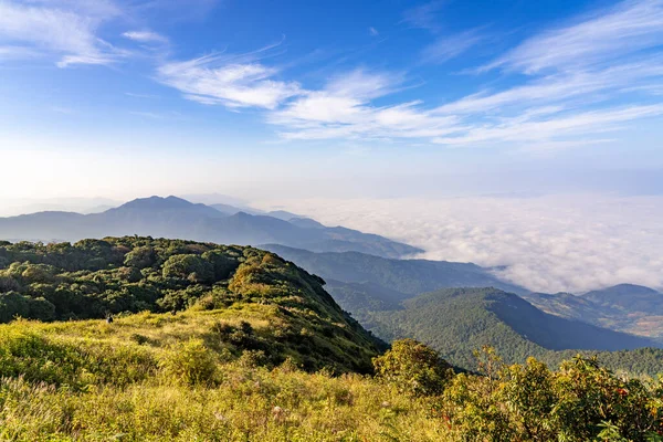 Beautiful Landscape View Northern Mountain Ranges Thailand Seen Top Kew Royalty Free Stock Photos
