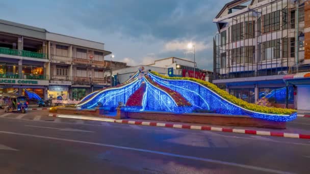 Chiang Mai Thaïlande Novembre 2022 Belle Décoration Par Ville Tha — Video