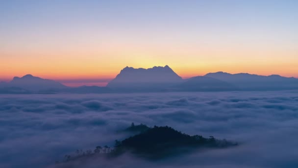 Time Lapse Vue Majestueuse Doi Luang Chiang Dao Dans Nord — Video