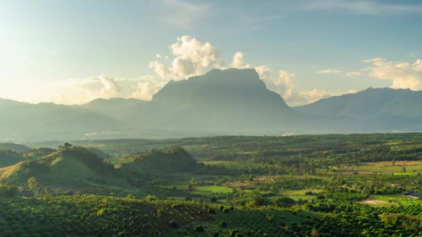 Time Lapse Majestuosa Vista Doi Luang Chiang Dao Norte Tailandia — Vídeo de stock