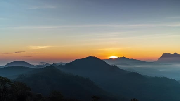 Tiden Förfaller Majestätisk Utsikt Över Doi Luang Chiang Dao Norra — Stockvideo