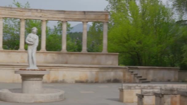 Dilijan Armenia Mayo 2023 Vista Del Anfiteatro Dilijan Vacío Día — Vídeos de Stock