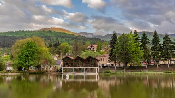 Dilijan Arménie Května 2023 Krásný Výhled Malé Jezero Městském Parku — Stock video