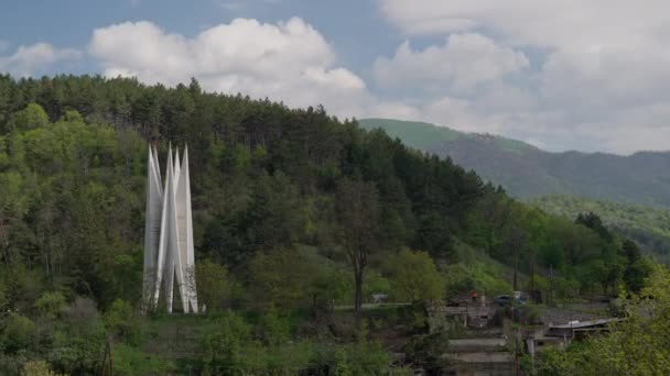 Dilijan Armenië Mei 2023 Jarig Gedenkteken Van Sovjet Unie Dilijan — Stockvideo