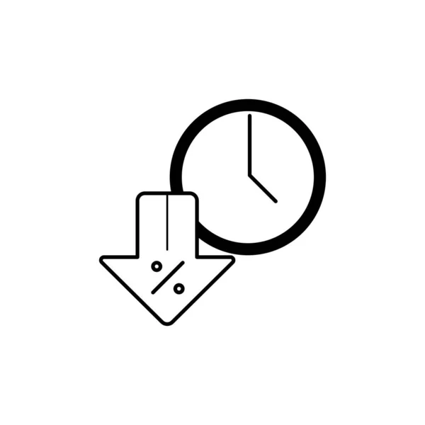 Discount Icon Limited Time Dont Miss Vector Illustration — Stok Vektör
