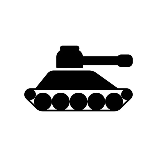 Tank Icon Face Your Countrys Enemies Bravely Vector Illustration — Stock Vector