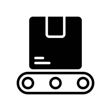 İkon taşıyıcı, insanların malları organize etmesini ve sınıflandırmasını kolaylaştırmak için. Vektör İllüstrasyonu.