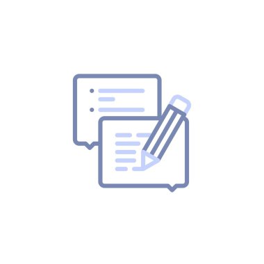 Bu simge, verilen ürün veya hizmet ile takım veya kullanıcılar arasındaki iletişim ve geri bildirim sürecini temsil etmek için uygundur.