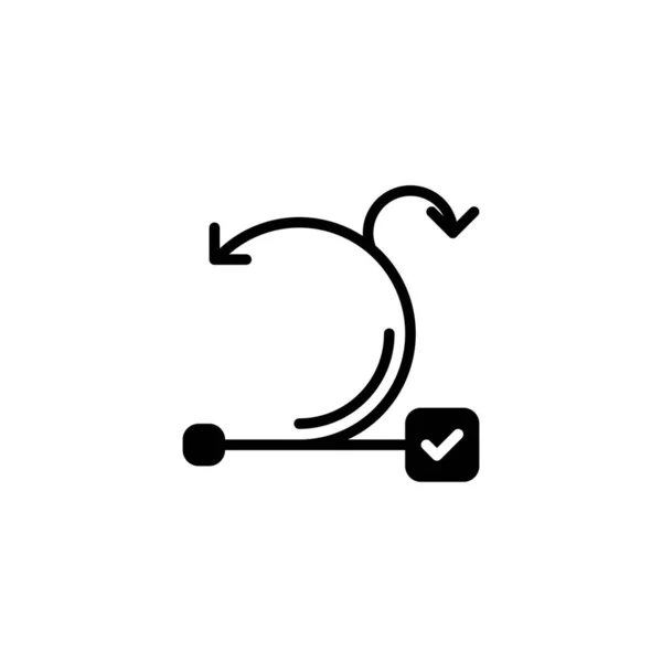 Este Icono Representa Proceso Desarrollo Ágil Que Utiliza Metodología Scrum — Vector de stock
