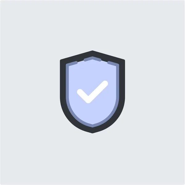 Ensure Security Integrity Your Work Checkmark Protection Shield Safeguard Your — Stock Vector