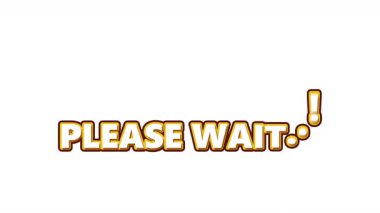 Bir mesaj. Lütfen Alfa arka planında bekleyin. Yüksek kalite 4k görüntü