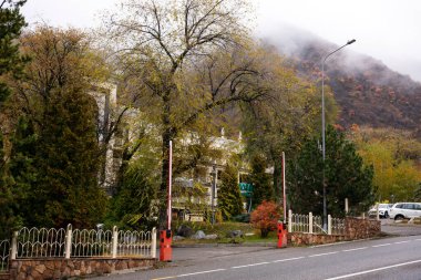 Almaty şehrinin manzarası, Kazakistan Cumhuriyeti, Asya.