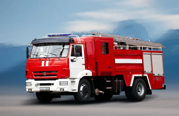 Fire Truck Motion Blurred Background — Stock Photo, Image