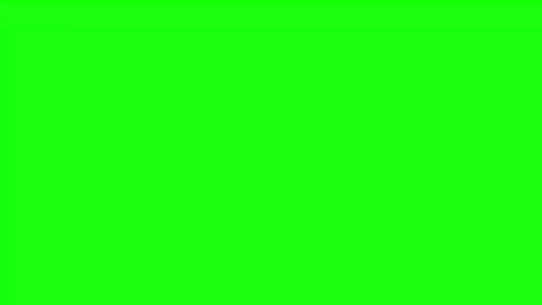 芬兰绿色屏幕背景下的滚动动画 循环无缝动画 一组变化运动图形 — 图库视频影像