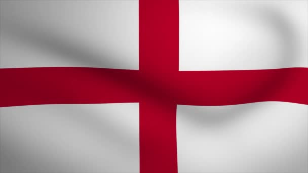 英国飘扬的旗帜背景动画 循环无缝3D动画 运动图形 — 图库视频影像