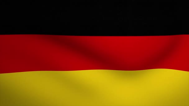 Německo Mávání Vlajka Pozadí Animace Smyčka Plynulé Animace Pohybová Grafika — Stock video