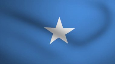 Somalia Waving Flag Background Animation. Looping seamless 3D animation. Motion Graphic