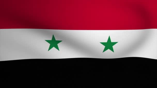 Syria Waving Flag Background Animation Looping Seamless Animation Motion Graphic — Vídeos de Stock