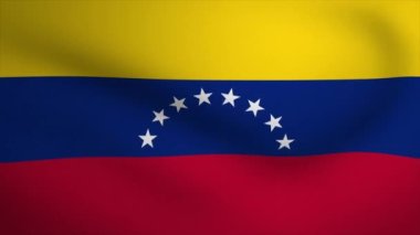 Venezuela Waving Flag Background Animation. Looping seamless 3D animation. Motion Graphic