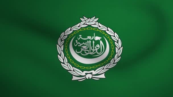 Arab League Waving Flag Background Animation Looping Seamless Animation Motion — 图库视频影像