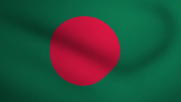Bangladesh Waving Flag Background Animation Looping Seamless Animation Motion Graphic — Stockvideo