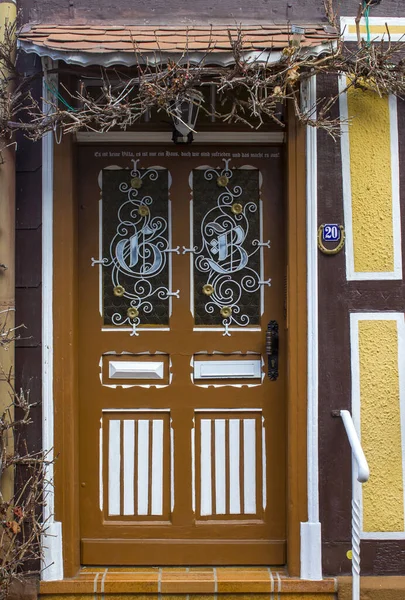 Staré Dveře Domu Witzenhausenu Hesensko Německo — Stock fotografie